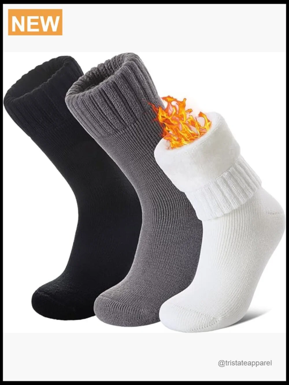 Thermal Winter Socks Extra Thick Insulated Crew Ski Boot Socks for Cold Weather